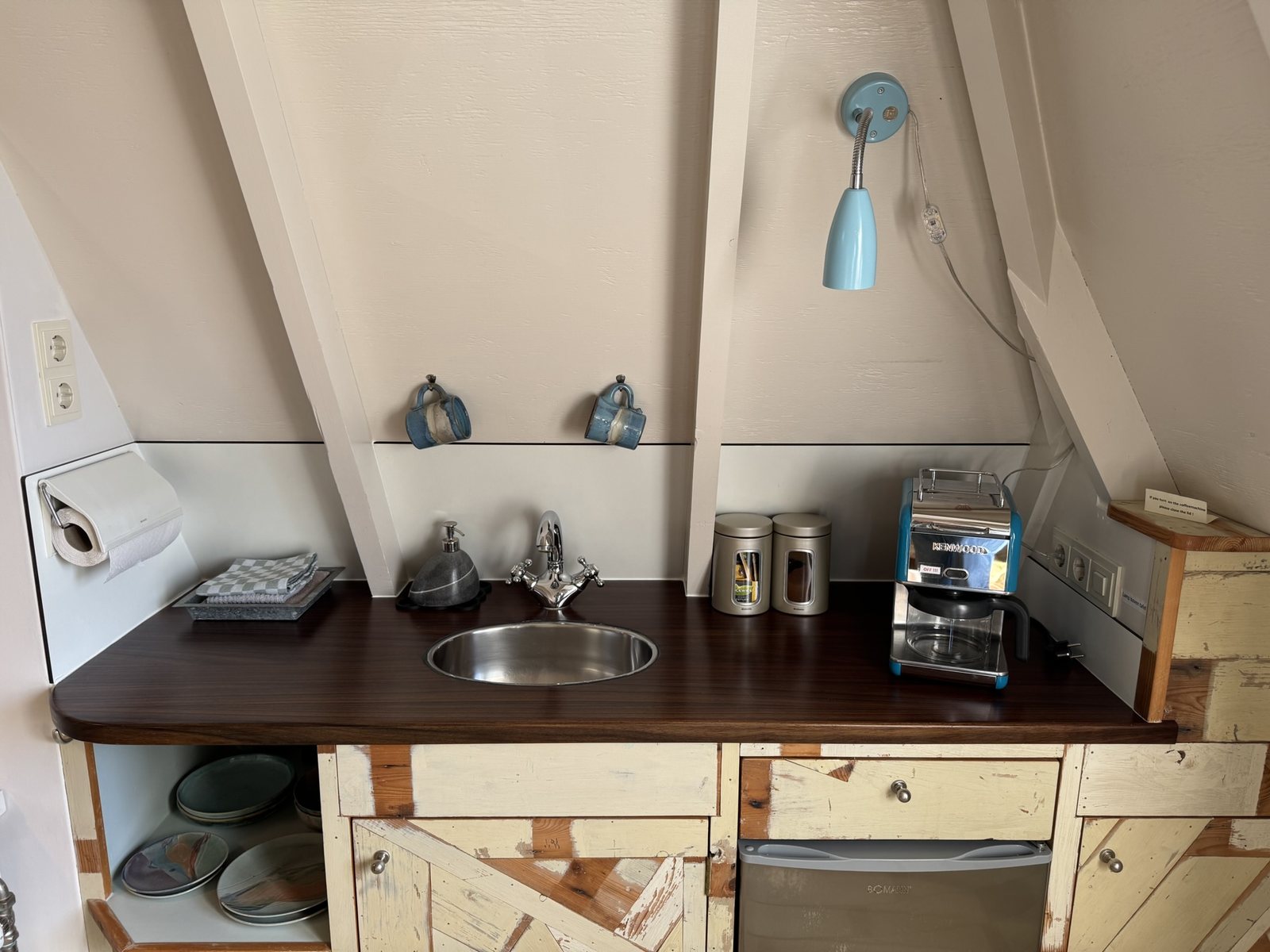 Kitchenette in B&B Basalt aan See in Stavoren